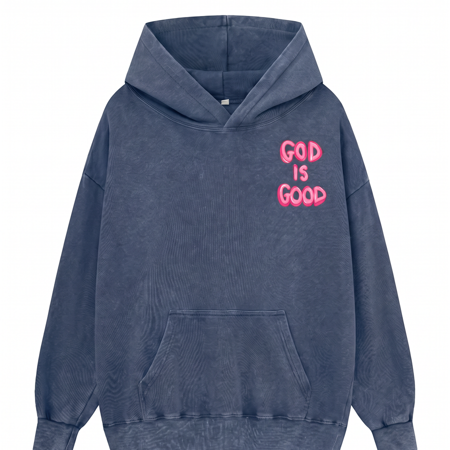 God Is Good Hoodie - Model Back
