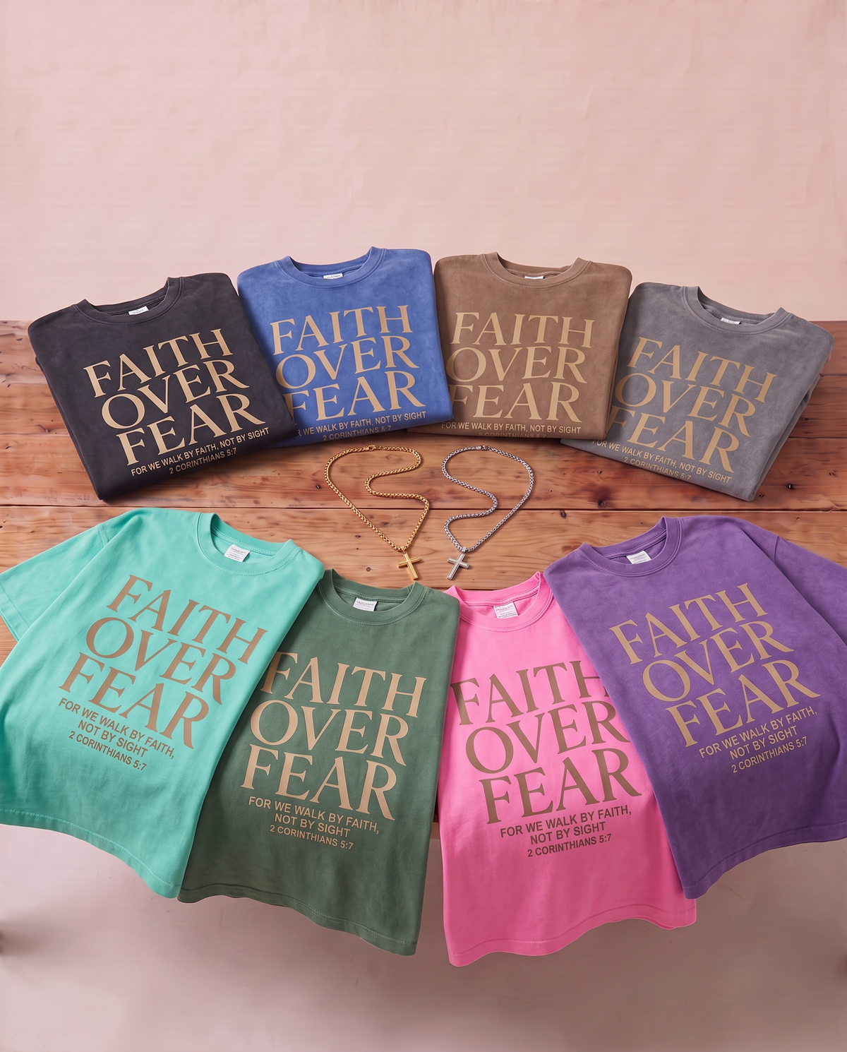 Faith Starter Pack — T-Shirt + Free Cross Necklace